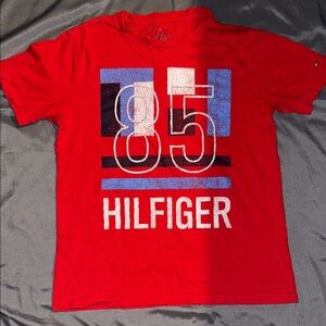Tommy Hilfiger Red and Blue Kids Tee